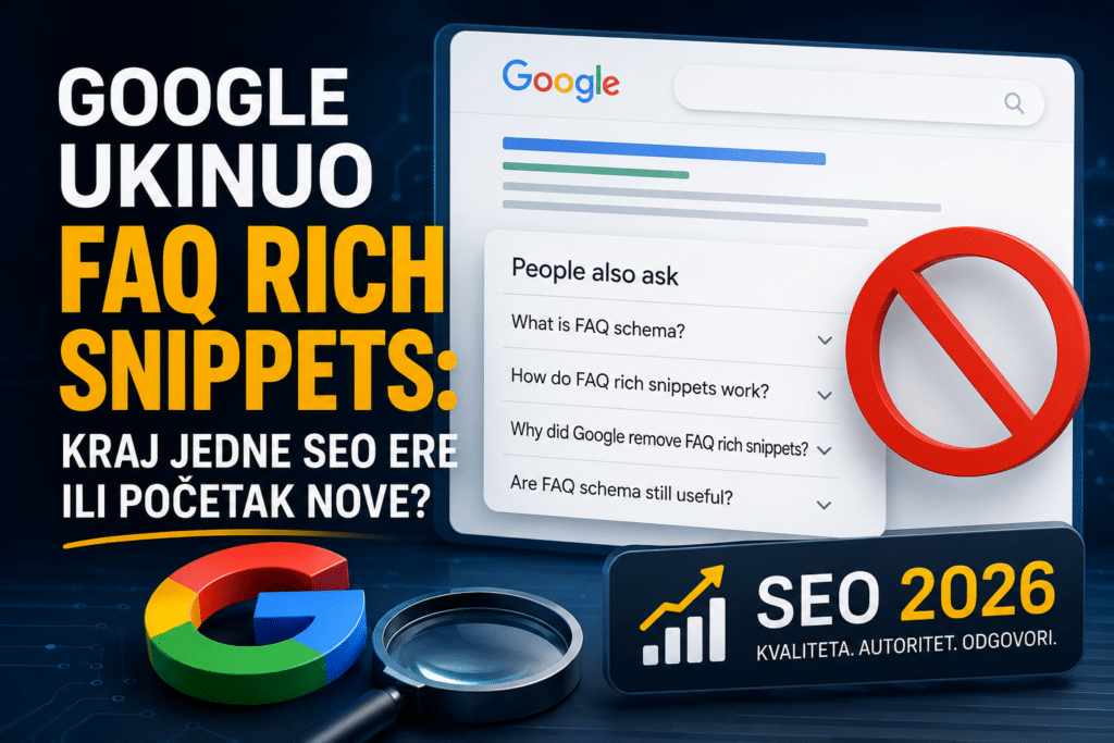 Google ukinuo FAQ rich snippets