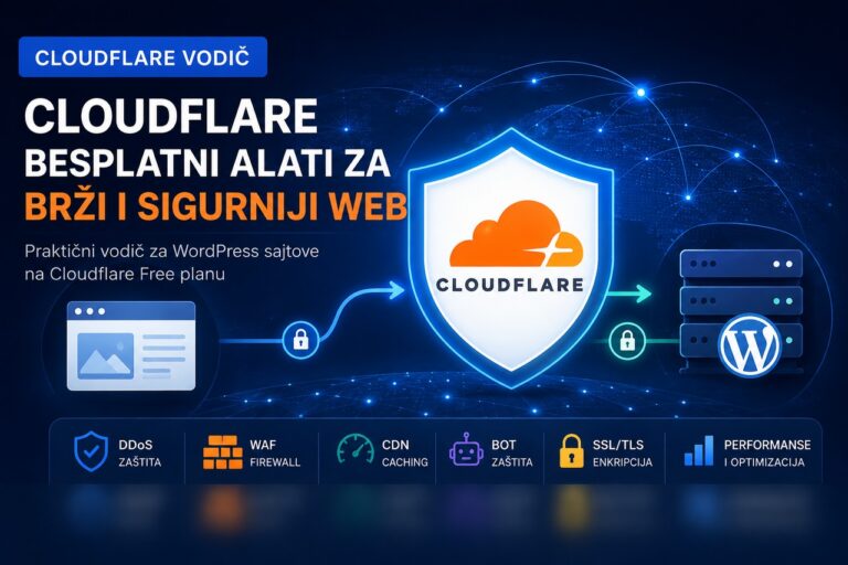 Cloudflare vodič za WordPress – besplatni alati za brži i sigurniji web